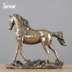 조각상 인테리어 소품 비고나 거실테이블 재물 풍수 은색말 라탄 공예품 미니 C타입 콜드 팅 : 쏘해피굿즈