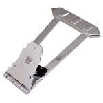 기타 테일피스 브리지 6 현 재즈 Archtop Trapeze Hollow Semi 부품 용 실버 : 여기서고르다