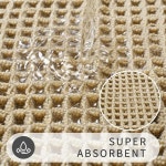 폴리에스테르-면 와플 목욕 매트 욕실 문 미끄럼 방지 발 흡습성, 속건성 바닥 타월 러그 : 주-대흥물산