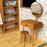 제페토의 미니어처 원목 가구 만들기 시리즈 1/10 크기 화이트오크 원목 책상 : 다락목공방