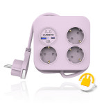 러그박스 납작 멀티탭 플랫 플러그 고용량 멀티 콘센트 디자인 USB 사각 C타입 1.4m : 360마켓