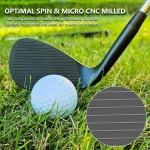 남성용 단조 골프 웨지 세트 또는 개인용 48/50/52/54/56/58/60도 간격 웨지, 남성 오른손용 밀드 페이스, 더 많은 스핀을 위한 페이스 : 벨루미q