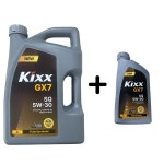 GS칼텍스 킥스 가솔린 엔진오일 KIXX GX7 5W30 SQ 4L 1개+1L 1개 : 킹오일11