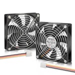 컴퓨터/히트싱크/레이디에이터 교체용 ERAIR 1500 120mm 25mm 윙 3PIN X SW120 x 무소음 슬림 팬 2 냉각 브러시리스 케이스 12V PC... 