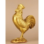 수탉 공예품 장식 놋쇠 개업 인테리어 황동 골드 조형물 실외 실내 치킨 10 클래식복자높이18CM 진채 클래식복자높이18CM : 쿡팩 COOKPACK