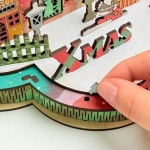 크리스마스 만들기 산타 겨울 마을 LED 나무 조립 소품 꾸미기 무드등 초등 청소년 DIY : 퍼니 팩토리