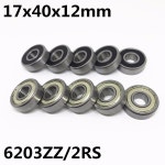 깊은 홈 볼 베어링 하이 퀄리티 6203ZZ 6203-2RS 17x40x12mm 2 개 : 베스트321큐