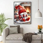 Chirstmas Gnome 다이아몬드 페인팅 키트, 초보자를 위한 5D Diamond Art DIY 풀 드릴 점 그림 공예 홈 월 장식 12 x 16 인치 G4772-US... 