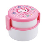 스케이터 도시락 헬로키티 카오하나 원형 2단 (포크포함) 캐릭터 도시락통 : 레오인