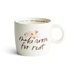 데이스프링 - 스튜디오 71 휴식 공간 만들기 영감을 주는 세라믹 머그잔, 16온스, 흰색(J4675) : 스텔라74