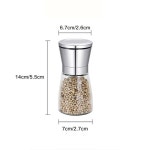 소금 그라인더 페퍼 밀, 스테인리스 스틸 바다 셰이커 : 나루온