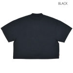 T Acne Studios HIGH NECK T-SHIRT 여드름 스튜디오 목 목 셔츠 여성 컷소버 실루엣 블랙 화이트 화이트 : MineAki