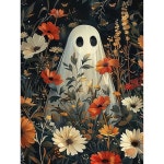 할로윈 다이아몬드 아트 키트 - 5D 페인팅, 고스트 젬 아트, 월 홈 데코 공예 12x16인치 페인팅 G4729 : 트렌디이오