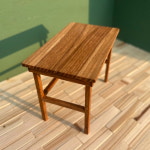 제페토의 미니어처 원목 가구 만들기 시리즈 1/10 크기 화이트오크 원목 책상 : 다락목공방