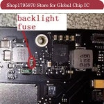 메인보드용 백라이트 퓨즈 M-acbook AIR 13 인치 A1466 F9700 3A 32V 0603 10 개/로트 : 자스민10
