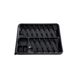 초밥용기 TY-1015 15칸 200개 세트 블랙 PET 초밥포장 : Packin-Shop