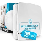 마이스터바우 [원작 - 조명 스위치 활성화가 있는 욕실 선풍기 [유럽산] 조용한 직경 100mm 벽걸이에 장착 가능한 효율적인 배기 및 샤워기... 