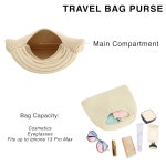 스칼레톤 퍼퍼 토트백 - 여성용 어깨 및 여행용 핸드백, H2139 Off White C : PickEver