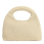 스칼레톤 퍼퍼 토트백 - 여성용 어깨 및 여행용 핸드백, H2139 Off White C : PickEver