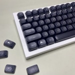 귀여운 검은 유령 키캡 작은 글꼴 PBT MOA 프로필 기계식 키보드 Bearbox : moonse52