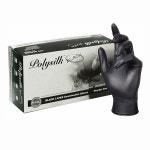 샴록 라텍스 검사 장갑, 검은색 1000 Small (Pack of 100) : 바임로그