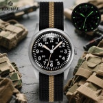 RDUNAE 2025 신사용 쿼츠 시계 MIYOTA Super 2035 RA03 34.5mm 군용 방수 축광 스테인레스 스틸 Reloj Hombre : 프린스타53