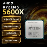 AMD Ryzen 5 5600X 3.7GHz 6코어 12스레드 소켓 7NM L3=32M 프로세서 DDR4 쿨러 없음 : 동백산업