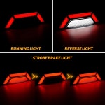 2021-2025 액세서리용 UTVSXPERT 테일라이트 훈제 리어 스트로브 브레이크 스톱 램프 어셈블리 교체 #B8K-H4710-0 : 더에일리아컴퍼니