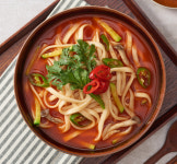 마포생면 사골+멸치+얼큰 6인분 3가지맛 칼국수 밀키트 (김가루 동결대파 청양고추 마늘) : 마포식품