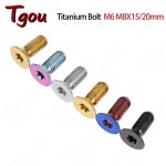 바이크 오토바이 용 Tgou 티타늄 볼트 M6 M8X15/20mm 매화 블레이드가있는 카운터 싱크 헤드 나사 : 누아린