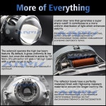 헤드라이트 렌즈, Hella 3R D2S G5 5 용 Bi-xenon 프로젝터, 3 인치 HD 블루 렌즈, 자동차 조명 액세서리, 개조 D1S D3S D4S : 프린스타53