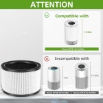 2팩 H7121101 교체 필터 Govee H7121 3-in-1 활성탄 프리 필터와 : 럭키트레이드1