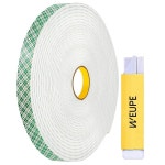 WEUPE 양면 폼 테이프, 4016, 1 x 36 야드, 흰색, 헤비 듀티, 이중 코팅 폴리우레탄 실내 장착, 접착, 부착, 제작, 카드 제작 프로젝트에... 