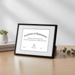 탑승 증명서 프레임 8.5 x 11 - 벽 또는 테이블탑용 경량 졸업장, 학위, 서류 상 프레임, 1 Black 1 8.5X11 : 리안917