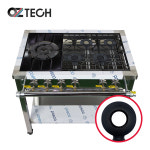 오즈테크 업소용가스렌지 원형+코팅상판 900렌지 21-14화구(좌) 3세대 주물 간택기 간데기 LPG LNG(도시가스) : 오즈테크