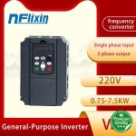 220V VFD 1.5kw 2.2kw 단상 입력 3상 출력 인버터 주파수 변환기 가변 빈번 : 준블루82