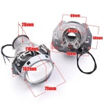 H7 LED D2S D2H Bi Xenon 프로젝터 헤드라이트 렌즈, Hella 3R G5 용, HID 할로겐 자동차 조명, 자동차 액세서리 DIY, : 프린스타53