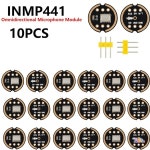 1-10개 INMP441 무지향성 마이크 모듈 I2S 인터페이스 저전력 MEMS 고정밀 디지털 출력 센서 : 미주에구