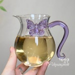 [다도 숙우] 예향원 핸드메이드 버터플라이 글라스 공도배 280ml P-8275 : 예향원