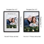 탑승 증명서 프레임 8.5 x 11 - 벽 또는 테이블탑용 경량 졸업장, 학위, 서류 상 프레임, 1 Black 1 8.5X11 : 리안917