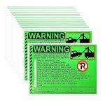 ZNDAW 30 PCS 주차 위반 스티커, 5 x 7 인치 형광 라벨 경고 스티커 없음, 불법 차량에 대한 초강력 견인 제거가 어렵습니다 20pcs... 