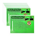 ZNDAW 20 PCS 주차 위반 스티커, 5 x 7 인치 형광 라벨 경고 스티커 없음, 불법 차량에 대한 초강력 견인 제거가 어렵습니다 20pcs... 