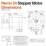 YEJMKJ 네마 34 스테퍼 모터 1.8 2상 고토크 5.2Nm(736.38온스 인치) 바이폴라 86x78mm 6.4A 0.4 4와이어 샤프트 32mm 14mm 86스테퍼... 