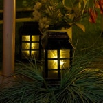 구리 아트 솔라 야외 랜턴 놀라운 3D 조명 다목적 파티오 조경 통로 정원 걸이식 조명 : 씨유리테일