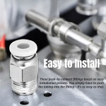 10Pcs 스트레이트 공압 피팅, 실버 M10 스레드 PC4-01 PETF 튜브용 피팅 연결 푸시 : 누아르템샵