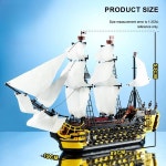 캐리비안 엔데버 해적선 마이크로 빌딩 블록 조립 3D 모델 영화 미니 피규어 장난감 크리스마스 선물 : 원클릭마켓01