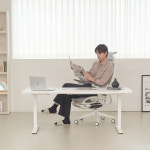 에이픽스 듀얼 모터 전동 3단 높이조절 스탠딩 모션데스크 MD303D 1400 : 에이픽스