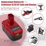 CRAFTSMAN C3 11375 새 19.2V Craftsman 배터리 리튬 7.0Ah 130211004 11045 120235021 액세서리 충전기 : Trunos Trading