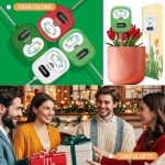 DAQVQ 토양 수분계, 실내 및 실외 주택용 경식물 수분계, 정원, 농장, 잔디 토양 검사기-봄-녹색 식물을 위한 대형 스크린 토양 습도계... 