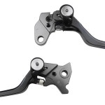 애드스프로 모터사이클 빌렛 접이식 브레이크 클러치 레버 핸들 CNC 알루미늄 피벗 TTR 125 L/LE 00-23 TW200 91-23 XT250 08-23 밴시 350... 